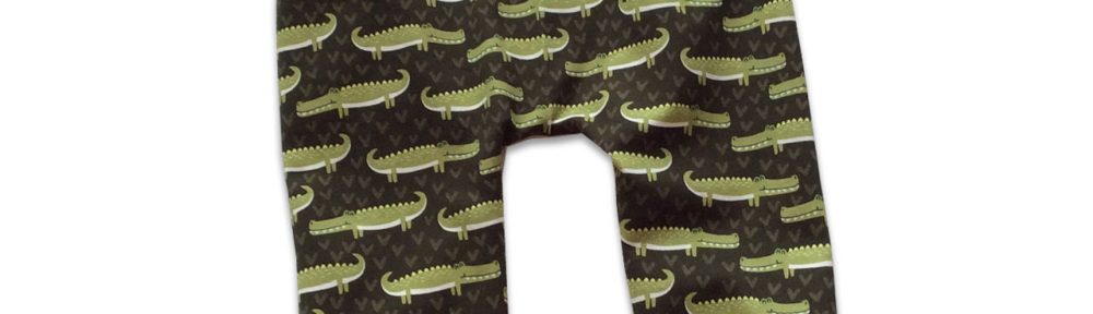 Thierchen-Kindermode-Herbstkollektion Jerseyhose-Krokodil